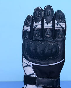 Gants de moto unisexes en cuir véritable pour l'hiver, protection complète des doigts, protection des articulations, écran tactile, imperméables, respirants - Product Image 5