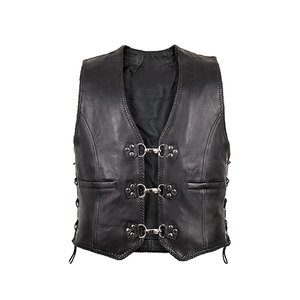 <b>Biker</b> Riding Style Mens <b>Leather</b> Vest Vintage <b>Real</b> <b>Leather</b> <b>Biker</b> Waistcoat Casual Men's Rider <b>Jacket</b> Exporters - Product Image 3