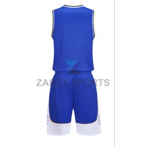 Ensemble de maillots de basket-ball personnalisés par sublimation pour clubs amateurs - Couleur et logo personnalisés, taille plus, kit uniforme à séchage rapide et anti-humidité - Product Image 3