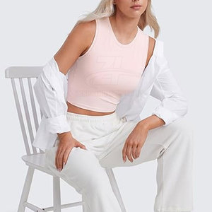 Débardeur court respirant pour femmes adultes, marque privée, vente en gros, best-seller, vêtements de sport pour femmes - Product Image 4