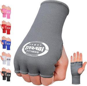 Farabi Sports - Vendas de Boxeo para Manos, Medios Dedos, Nailon y Algodón, Ligeras, Elásticas, Guantes Interiores con Acolchado de Gel, para Boxeo, MMA, Muay Thai - Product Image 1