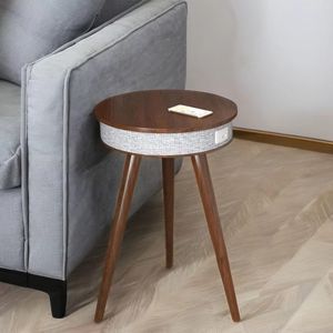 Smart 36.5cm in legno per soggiorno divano divano da tavolo da notte con luce Wireless 2.0 di ricarica serie per feste all'aperto - Product Image 2