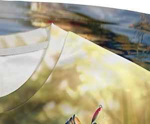 T-shirt de pêche 3D personnalisé pour hommes, avec motif de poisson réaliste, à manches courtes, pour les sports de plein air et les tenues décontractées - Product Image 5