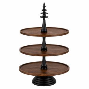 Luxury Two Tier Round Nickel <b>Cake</b> <b>Stand</b> Metal Dessert Display <b>Stand</b> Modern Pastry Cupcake Serving Tray Wedding Party Decor - Product Image 6