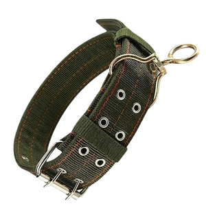 Heavy Duty Nylon <b>Dog</b> <b>Collar</b> Wide Double Row Buckle Adjustable Neck Strap for Medium to Large Breeds - Product Image 1
