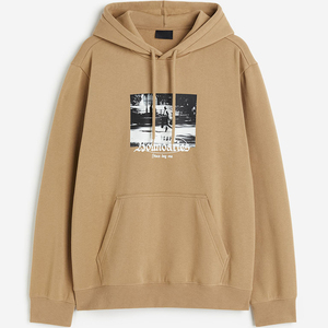 Sudaderas Cómodas de Forro Polar y Algodón para Hombre - Corte Holgado, Manga Larga, Detalle de Bolsillo, Estilo Casual, Temporada de Otoño - Product Image 3