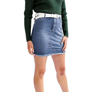 Hot Selling Premium Quality New Style Women Jeans Outfits Regular Slim Denim Skirt Hot Selling Wholesale Low Price - Product Image 4