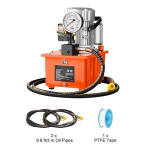 Pompa Idraulica Elettrica 750W 110V con Valvola Manuale a Singola Azione, Capacità 10000 PSI, 488 In3/8L, Pompa Idraulica ad Azionamento Elettrico - Product Image 1