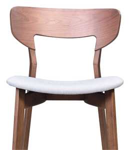 Modern Solid Wood <b>Dining</b> <b>Chair</b> Upholstered Seat Contemporary Wooden <b>Chair</b> for Restaurant Cafe Hotel Furniture - Product Image 5