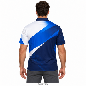 Polo pour homme de qualité supérieure, impression par sublimation sur toute la surface, tissu performant doux, séchage rapide, évacuation de l'humidité, confortable - Product Image 2