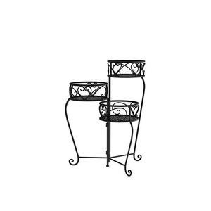 Nouveauté : Support de pot de fleurs en fer durable, idéal pour les jardinières lourdes, pour la maison, le jardin, le balcon, l'intérieur et l'extérieur. - Product Image 5