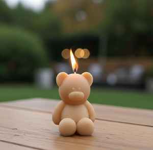 Bougie ours en peluche, bougie parfumée de luxe, étiquette personnalisée, cadeau d'anniversaire, bougie avec boîte personnalisée pour Pâques, bougies aromatiques - Product Image 3