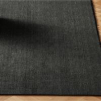 Maßgefertigter Moderner Schwarzer Karierter Transcend-Design Persischer Stil Handgetufteter Haustierfreundlicher Rutschfester Gepolsterter Teppich-Set