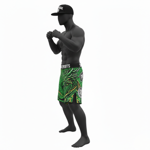 Pantalones Cortos de MMA y Karate de Doble Capa de Alta Calidad, Logotipos Personalizados, Diseños OEM, Transpirables, de Secado Rápido, Poliéster y Elastano, Unisex - Product Image 2