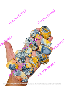FAIJAN GEMS Cabochons plats en jaspe Maligano naturel, toutes formes mélangées, taille personnalisable, évalués par un tiers pour bijoux en vrac - Product Image 3