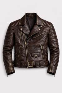 Veste en cuir pour homme, design personnalisé et tendance, fabriquée au Pakistan, produit haut de gamme, veste en cuir pour hommes et motards, veste d'hiver - Product Image 2