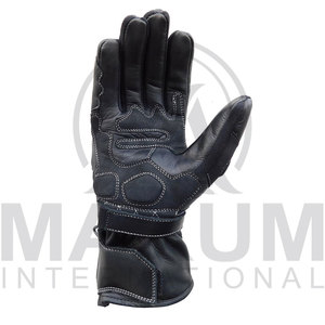 Gants de course en cuir à doigts entiers avec revêtement antidérapant pour la conduite en extérieur, unisexe - Product Image 5