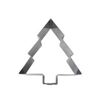 Moule à Mousse Arbre de Noël en Acier Inoxydable, Hauteur 5 cm, Forme d'Arbre à 3 Niveaux, Poli Miroir, Réutilisable, Qualité Alimentaire, pour Four
