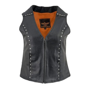 Chaleco de Motocicleta de Cuero Genuino Premium para Mujer 2026 con Cierre Triple Impermeable Estilo Urbano de Alta Gama - Product Image 4