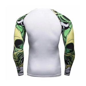 เสื้อรัดกล้ามเนื้อสำหรับกีฬาต่อสู้ ขายส่ง ราคาถูก รับผลิตตามสั่ง ชุดยิวยิตสู เสื้อรัดกล้ามเนื้อ MMA แบบ OEM คุณภาพสูง เสื้อรัดกล้ามเนื้อสำหรับกีฬาต่อสู้แบบไม่ใช้เสื้อคลุม - Product Image 2