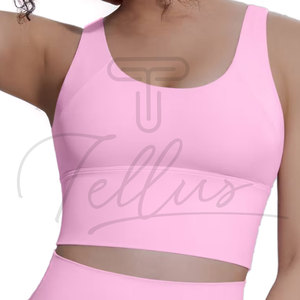 Sujetador Deportivo de Yoga para Mujer, de Alta Sujeción y Ligero, con Logotipo Frontal, Sin Costuras, de Spandex/Nylon, para Adultos - Product Image 3