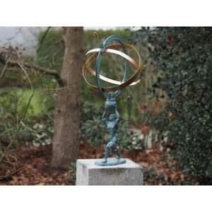 รูปปั้นนักกีฬาเพาะกายแบบนามธรรมพร้อมลูกโลกโบราณสำหรับตกแต่งสวนและงานอีเว้นท์ - Product Image 2