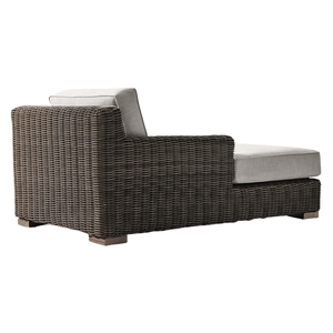 Premium Outdoor Teak Sun Lounger with Rattan Wicker Daybed <b>Sofa</b> Resort Villa Hotel Furniture Weather Resistant Modern Style - Product Image 2