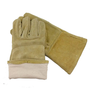Meilleurs gants de travail en cuir de vache pour la sécurité industrielle, résistants à la chaleur, respirants, antidérapants, pour soudeurs - Product Image 2