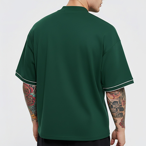 T-shirt pour homme en coton 100% à col rond, coupe ample, style hip-hop, 180g, respirant, de haute qualité, idéal pour l'été, fabrication sur mesure OEM/ODM - Product Image 5