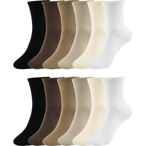 Chaussettes courtes unies en coton tricoté respirantes pour usage quotidien décontracté, unisexe adulte, printemps, blanc, gris, noir - Product Image 4