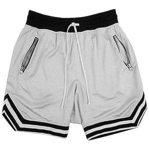 Wholesale Sporty Mid Waist Polyester Spandex Drawstring Sweat <b>Men's</b> Shorts Custom Breathable Mesh Solid Waterproof Basketball - Product Image 3