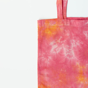 Reusable Eco Friendly Comfortable Organic Tie Dye Cotton Canvas Gift <b>Bag</b> With Handle Custom Logo And Size Daily Use - Product Image 5