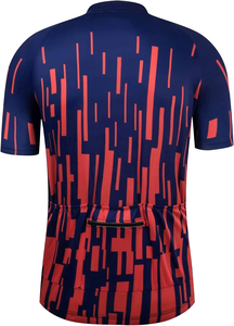 Men’s Cycling Jersey Short Sleeve Lightweight Breathable Quick Dry <b>Road</b> Bike Shirt Sublimated with 3+1 Zipper Pockets - Product Image 6