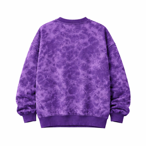 Bulk Wholesale Custom Logo Acid Washed <b>Sweatshirt</b> Oversized Crewneck Pullover Premium Fabric Fashion Streetwear for Men - Product Image 3