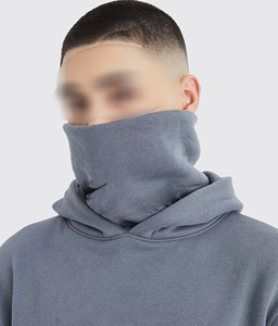 Men's High Quality <b>Hoodie</b> Solid Autumn Plain 100% Cotton Custom Colors 370g New Arrival Custom Logo Eco-Friendly Fleece Knitted - Product Image 3