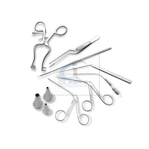 Kit d'instruments chirurgicaux ORL en acier inoxydable de classe II, certifié CE, angle de vision de 90 degrés - Product Image 1