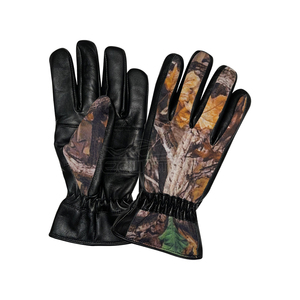 Camo Leather <b>Gloves</b> Twill Style Outdoor Full Finger Driving <b>Gloves</b> OEM Wholesale Hunting Workwear Winter <b>Gloves</b> <b>For</b> <b>Men</b> - Product Image 1
