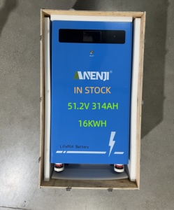 แบตเตอรี่ Anenji 16kWh 51.2V 314Ah LiFePO4 รุ่น ANJ-314AH-TTS 8000 รอบการใช้งาน อุณหภูมิใช้งาน -20~55 องศาเซลเซียส ประสิทธิภาพ 96% พลังงานไฟฟ้า - Product Image 1