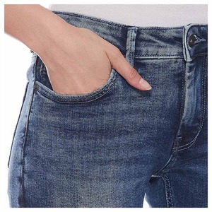 Pantalon en jean décontracté pour femme, coupe droite taille haute, qualité supérieure, vente en gros 2026 - Product Image 4