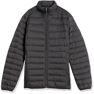 New Arrival Men's Plus Size Premium Canvas Puffer Jacket Breathable and <b>Warm</b> Winter Outerwear with Zipper Closure Plain Dyed - Product Image 5