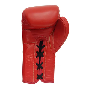 Low Price Lace up Black Leather Boxing <b>Gloves</b> Custom Boxing <b>Gloves</b> Hot Selling Premium Quality Lace-up Boxing <b>Gloves</b> - Product Image 3