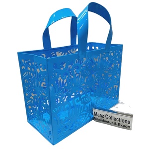 Handmade Modern Iron <b>Hamper</b> Personalized Christmas Design Metal Gift <b>Storage</b> Baskets for Kitchen Use Manufactured in India - Product Image 1