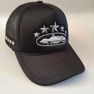 Gorra Trucker Rosa de Malla con Bordado de Estrellas, Casual, Ajustable, Unisex, para Viajes al Aire Libre, 100% Algodón Transpirable, para Todas las Estaciones, para Adultos - Product Image 4