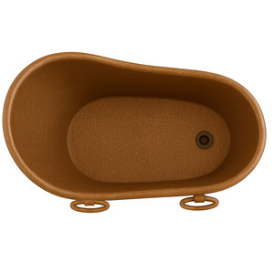 Bañera Decorativa Tradicional Hecha a Mano con Acabado en Cobre Oscuro, Diseño con Asas, a Bajo Precio - Product Image 2