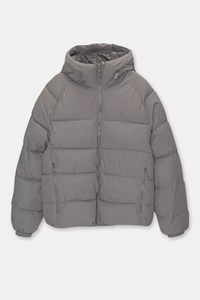 Chaqueta de burbujas personalizada con logotipo, cálida para invierno, con cierre de cremallera en el cuello, para hombre, en venta en línea. - Product Image 3