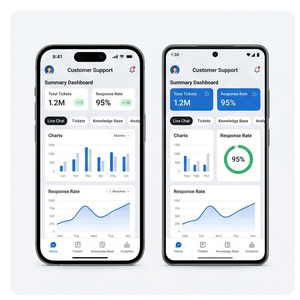 Aplicación de soporte al cliente de Royalcraft: Servicio de atención al cliente, chat en vivo, sistema de tickets y herramientas de servicio al cliente para iOS/Android - Product Image 1