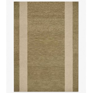 Luxury Olive Green Striped Hand Tufted Wool Rug Neutral Modern Area Carpet Minimalist Home Decor Custom Size Rug Living Room Rug - Product Image 2