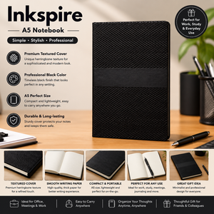 A5 Premium PU Leather Hardcover <b>Notebook</b> with 192 Pages Business Organizer Portable Design Custom Logo Gift for Promotion - Product Image 3