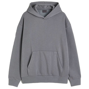 Oversized Men's Drop Shoulder Pullover Hoodies <b>Lined</b> <b>Fleece</b> Eco-Friendly Winter Sporty Long Sleeve <b>Hoodie</b> - Product Image 5