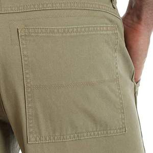 Mens Cargo Pants Solid Color Button Fly Straight Pattern <b>Canvas</b> Multi Pocket Custom Street Wear Premium Fit - Product Image 5